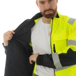 Сигнальная куртка Brodeks KS225, желтый/черный