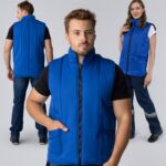 Жилет утепленный Универсальный (тк.Смесовая,210), васильковый