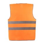 Жилет сигнальный оранж тип 1 (2 гор.СОП), карманы. класс 2, трикотаж п/э 130гр/м2