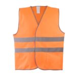 Жилет сигнальный оранж тип 1 (2 гор.СОП), карманы. класс 2, трикотаж п/э 130гр/м2