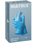 Перчатки Matrix Light Blue Nitrile (50 пар)