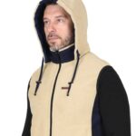 Жилет СИРИУС-ТЕХНО (флис дублированный) бежевый с синим