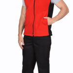 Жилет СИРИУС-ТЕХНО (флис дублированный) красный с черным