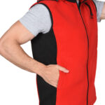 Жилет СИРИУС-ТЕХНО (флис дублированный) красный с черным