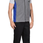 Жилет СИРИУС-ТЕХНО (флис дублированный) серый с васильковым