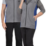 Жилет СИРИУС-ТЕХНО (флис дублированный) серый с васильковым