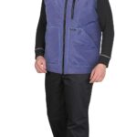 Жилет СИРИУС-ЕВРОПА удлиненный индиго (на подкладке флис голубой)