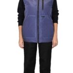 Жилет СИРИУС-ЕВРОПА удлиненный индиго (на подкладке флис голубой)