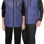 Жилет СИРИУС-ЕВРОПА удлиненный индиго (на подкладке флис голубой)