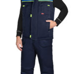 Жилет СИРИУС-ФАВОРИТ мужской, темно-синий с васильковым