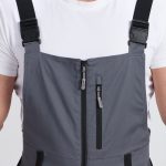 Полукомбинезон ProfLineLeader (тк.Хлопок/Спандекс,260), серый/черный