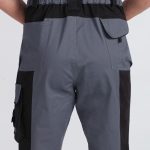 Полукомбинезон ProfLineLeader (тк.Хлопок/Спандекс,260), серый/черный