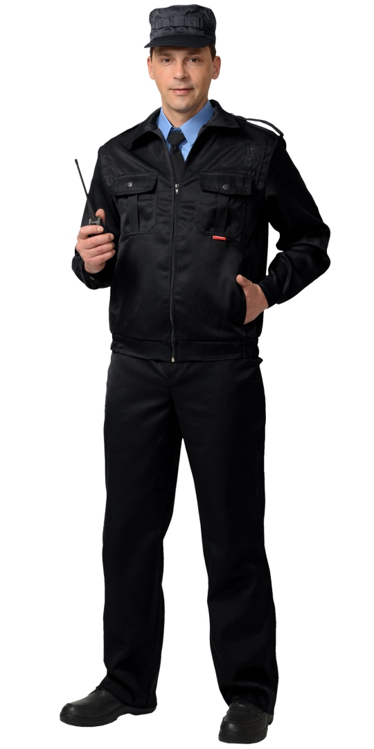 Костюм «СИРИУС-Альфа» куртка, брюки (тк.смесовая) черный