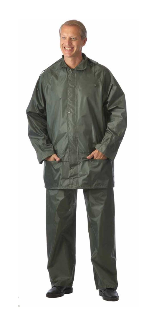 Костюм влагозащитный нейлоновый: куртка,  брюки зелёный (тип «ЛВ»)