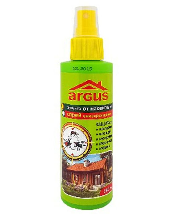 Спрей ARGUS от комаров (репеллентный) 18 % Диэтилтолуамид, 100 мл. до 4 часов защиты